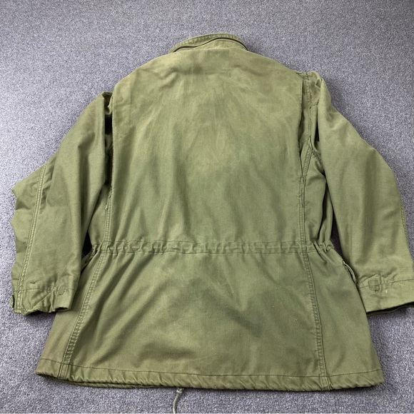 Vintage Military Coat Cold Weather Field Green Regular Fit Jacket Men’s Size L - Picture 11 of 16